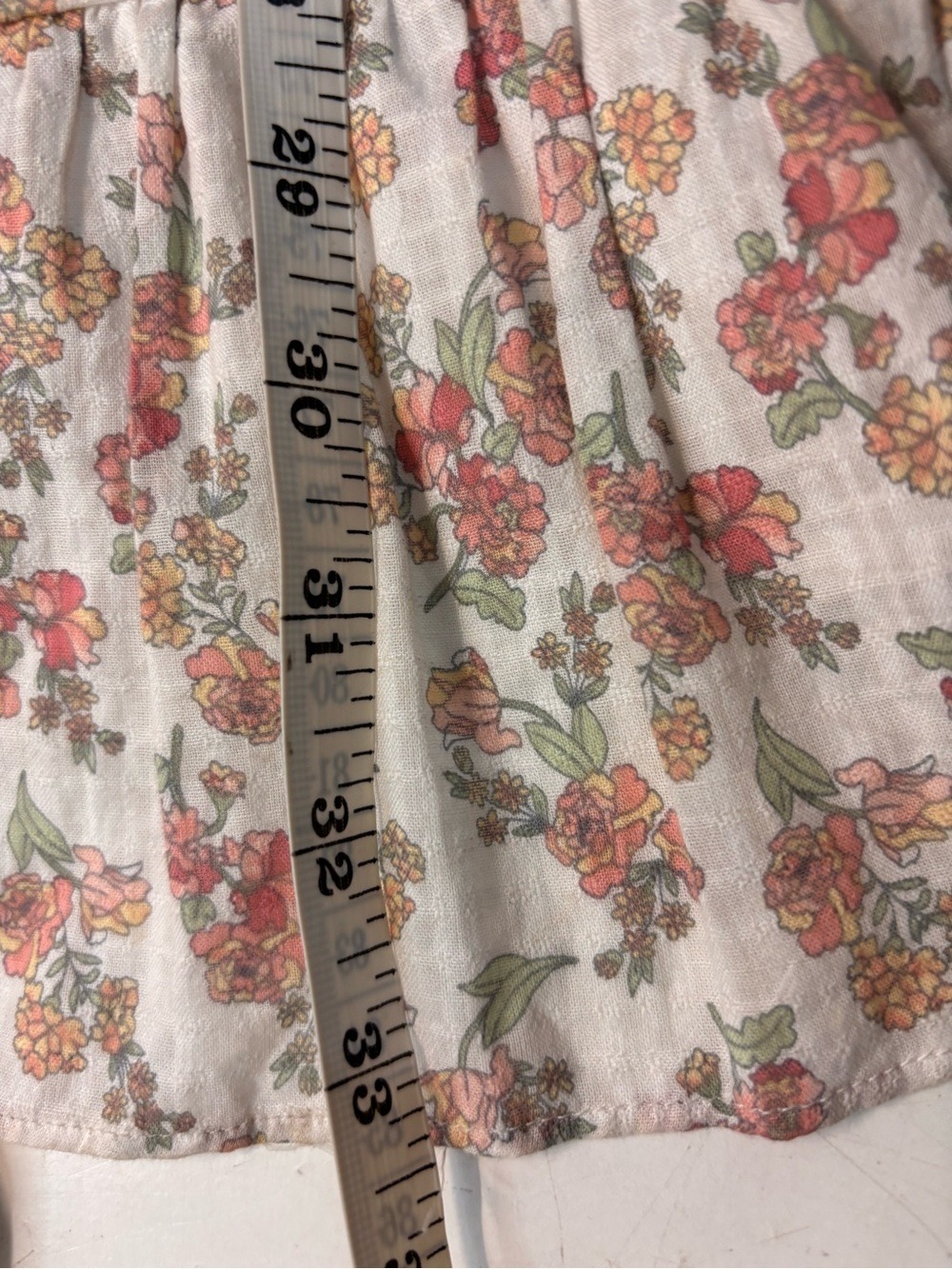 Jillian Harris Blushing Flower Tiered short Babydoll Cotton Dress, size S - Picture 16 of 16